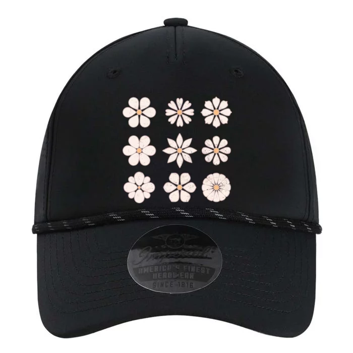 Vintage Hippie Flower Pattern Performance The Dyno Cap