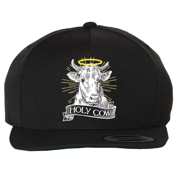 Vintage Holy Cow Wool Snapback Cap