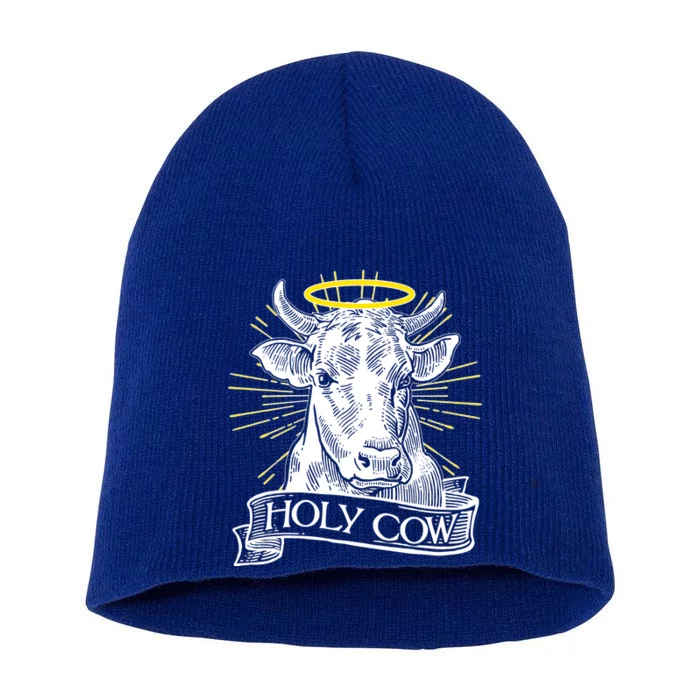 Vintage Holy Cow Short Acrylic Beanie