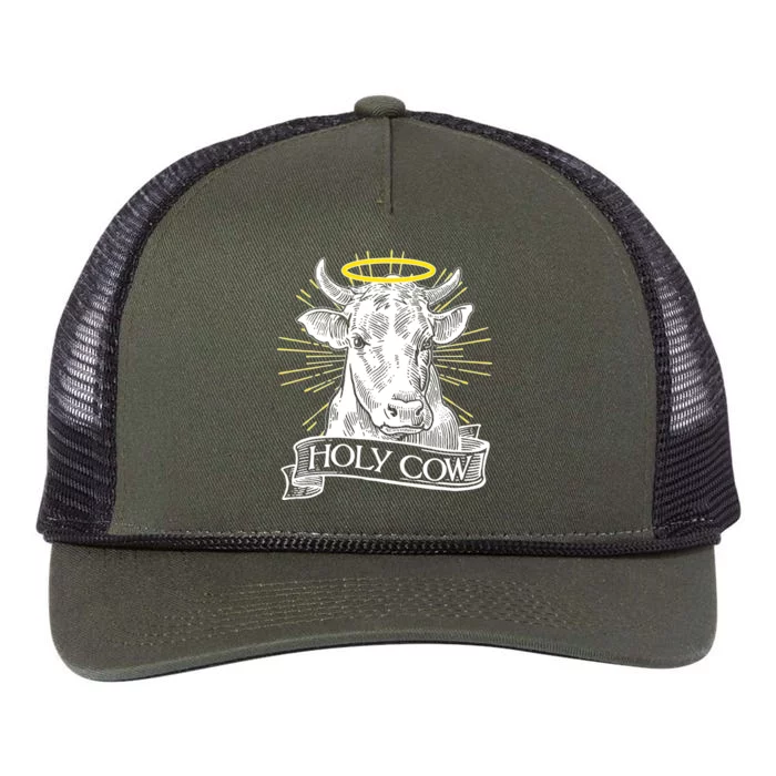 Vintage Holy Cow Retro Rope Trucker Hat Cap