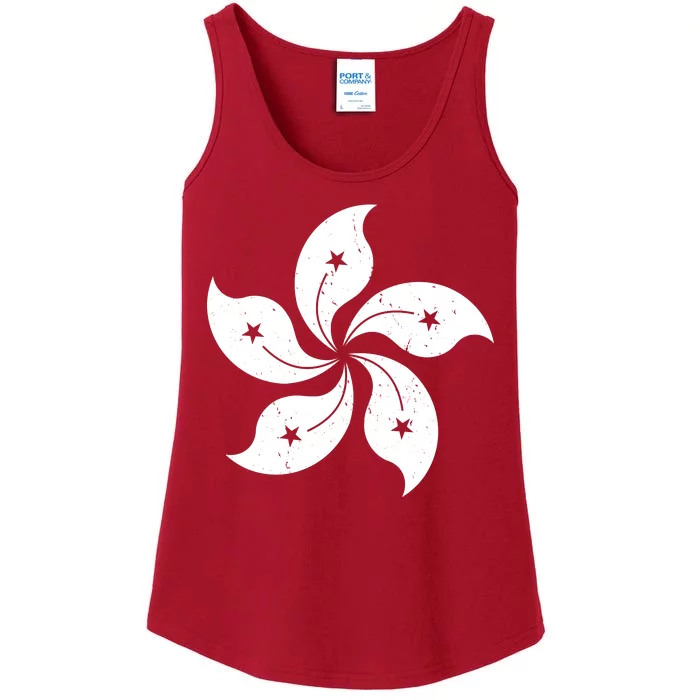 Vintage Hong Kong Flag Ladies Essential Tank