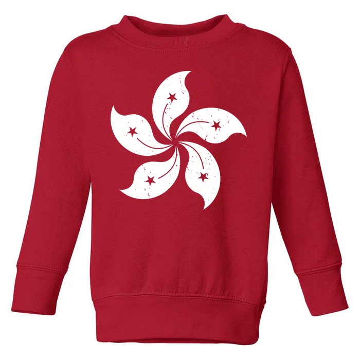 Vintage Hong Kong Flag Toddler Sweatshirt