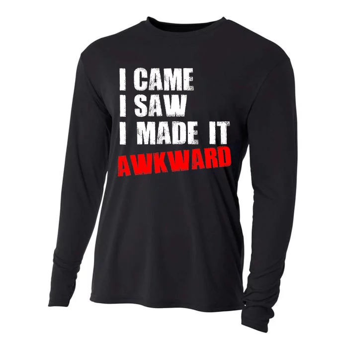 Vintage I Came I Saw I Made It Awkward Stamped Cooling Performance Long Sleeve Crew