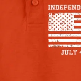 Vintage Independence Day 1776 Dry Zone Grid Performance Polo