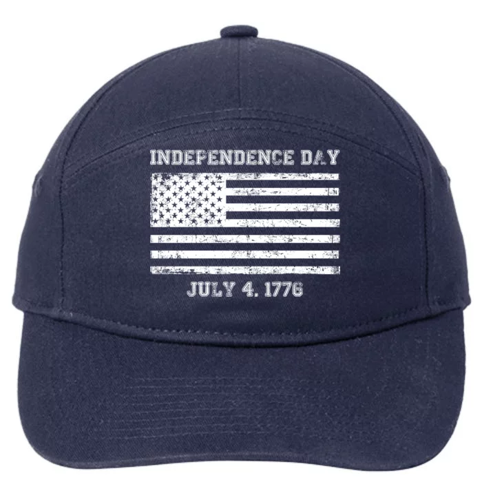 Vintage Independence Day 1776 7-Panel Snapback Hat