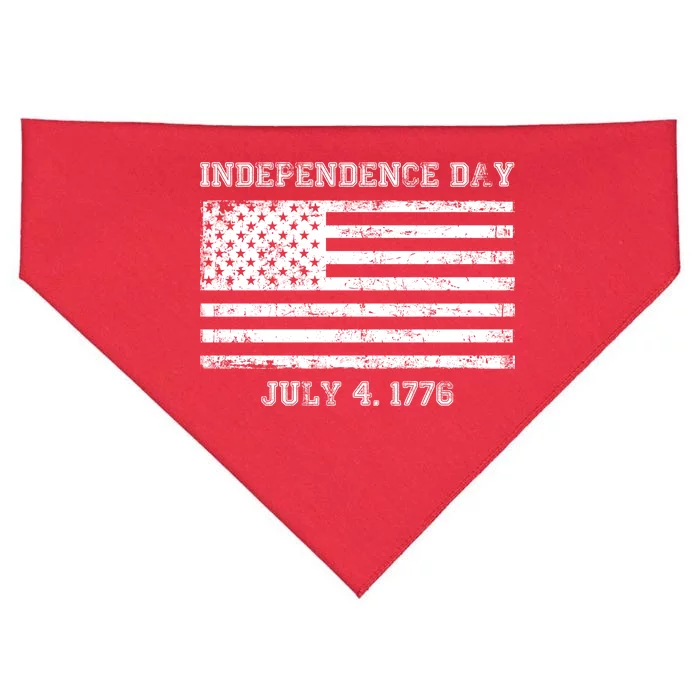 Vintage Independence Day 1776 USA-Made Doggie Bandana