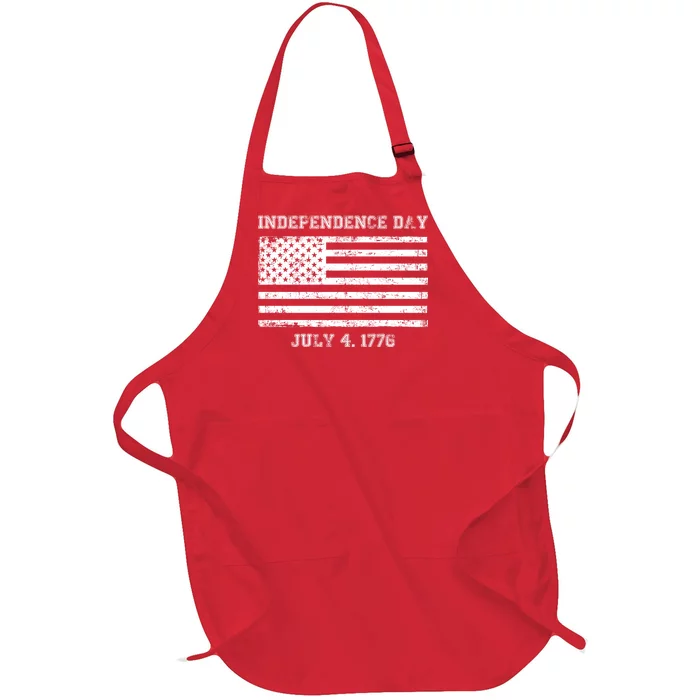 Vintage Independence Day 1776 Full-Length Apron With Pocket