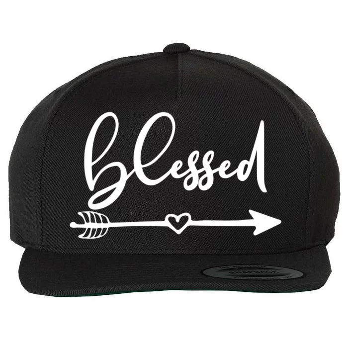 Vintage Inspirational Blessed Wool Snapback Cap