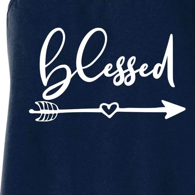 Vintage Inspirational Blessed Women's Racerback Tank