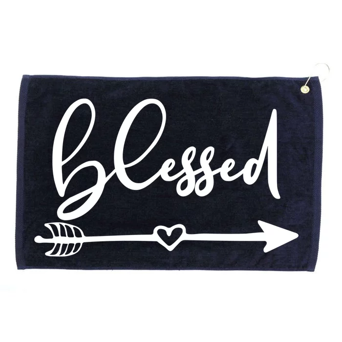 Vintage Inspirational Blessed Grommeted Golf Towel