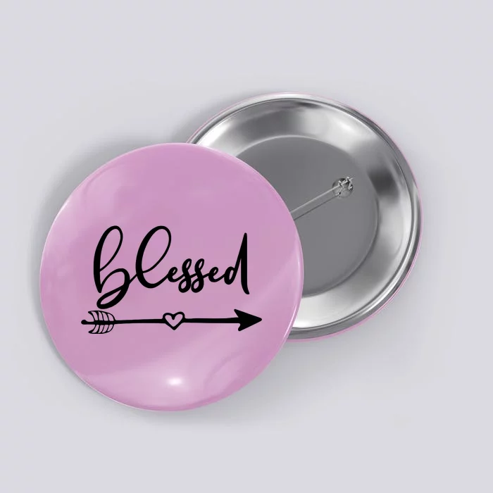 Vintage Inspirational Blessed Button