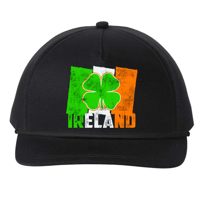 Vintage Ireland Irish Flag St. Patrick's Day Snapback Five-Panel Rope Hat