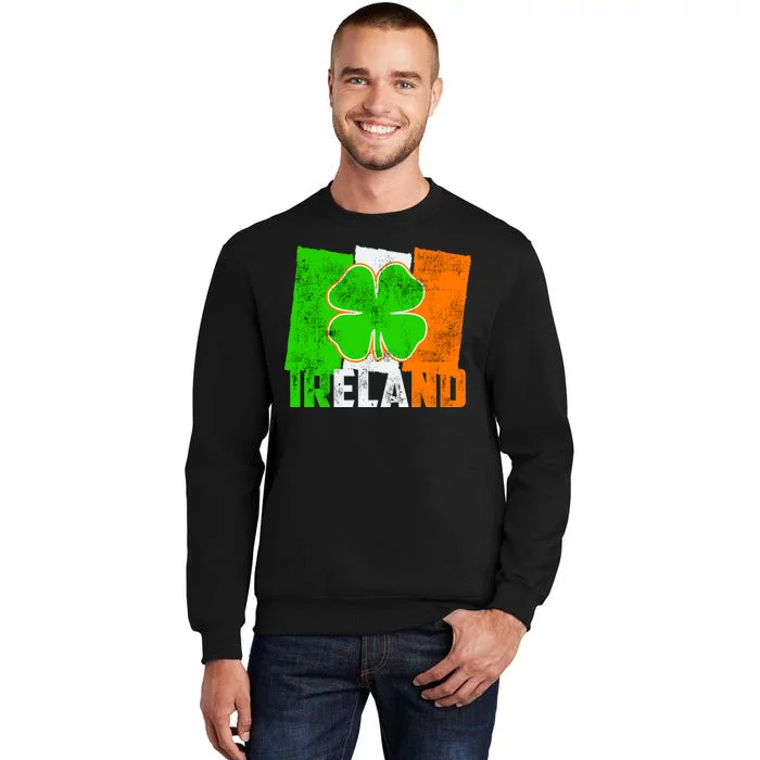 Vintage Ireland Irish Flag St. Patrick's Day Tall Sweatshirt