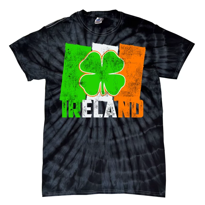 Vintage Ireland Irish Flag St. Patrick's Day Tie-Dye T-Shirt