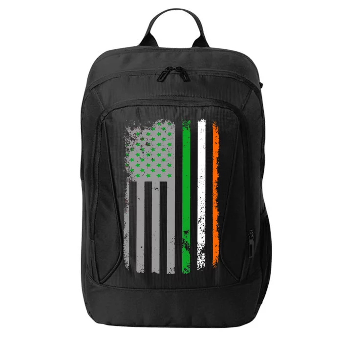 Vintage Irish American Flag City Backpack