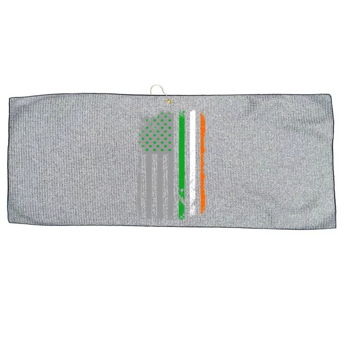 Vintage Irish American Flag Large Microfiber Waffle Golf Towel