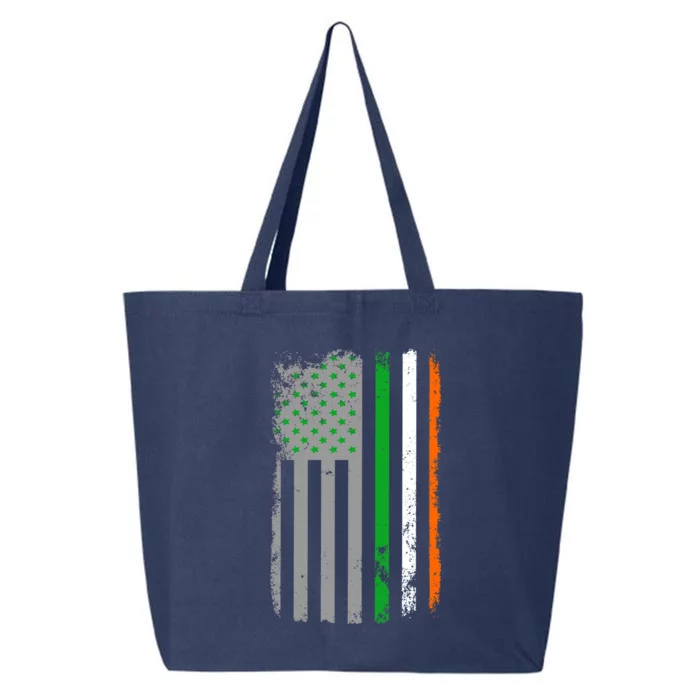 Vintage Irish American Flag 25L Jumbo Tote