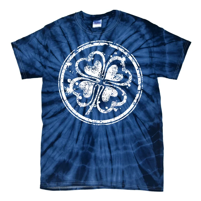 Vintage Irish Clover Cloverleaf Tie-Dye T-Shirt