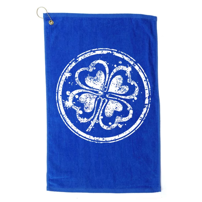 Vintage Irish Clover Cloverleaf Platinum Collection Golf Towel