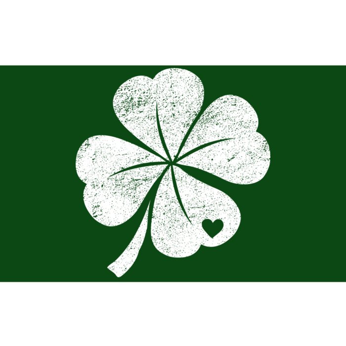 Vintage Irish Clover Heart Bumper Sticker