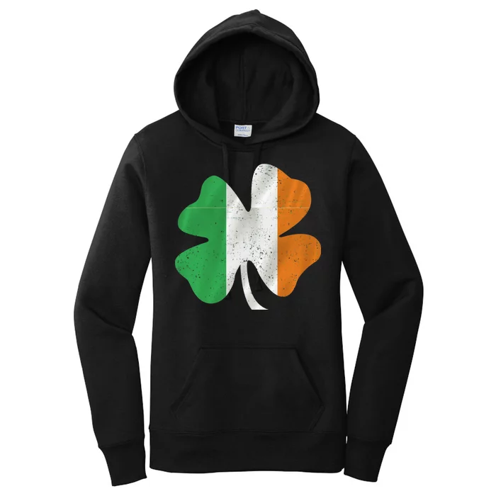 Vintage Irish Cover Ireland Flag Women's Pullover Hoodie