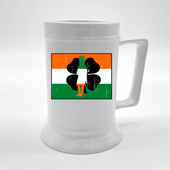 Vintage Irish Flag Of Ireland Front & Back Beer Stein