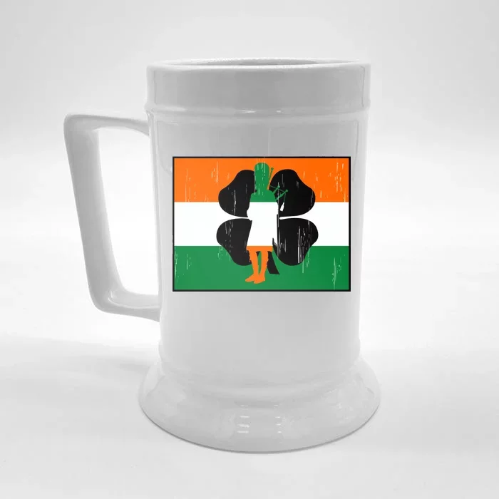 Vintage Irish Flag Of Ireland Front & Back Beer Stein