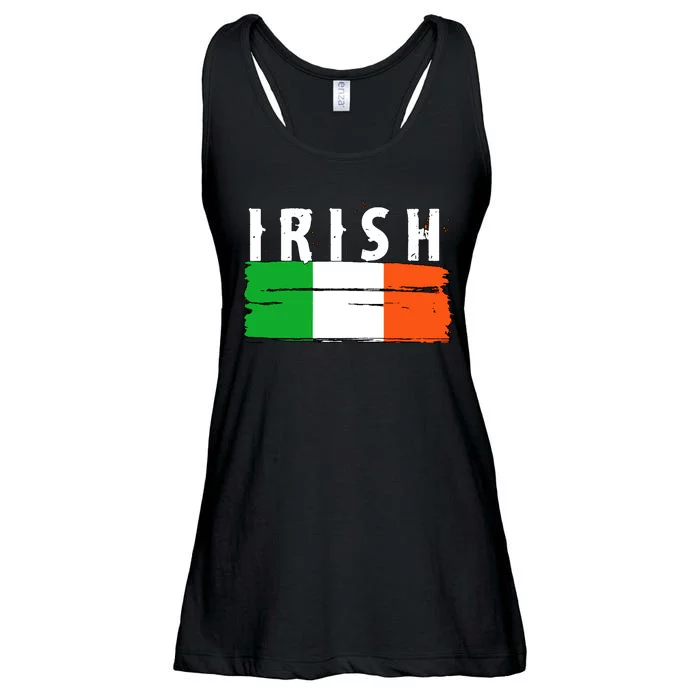 Vintage Irish Ireland Flag Ladies Essential Flowy Tank