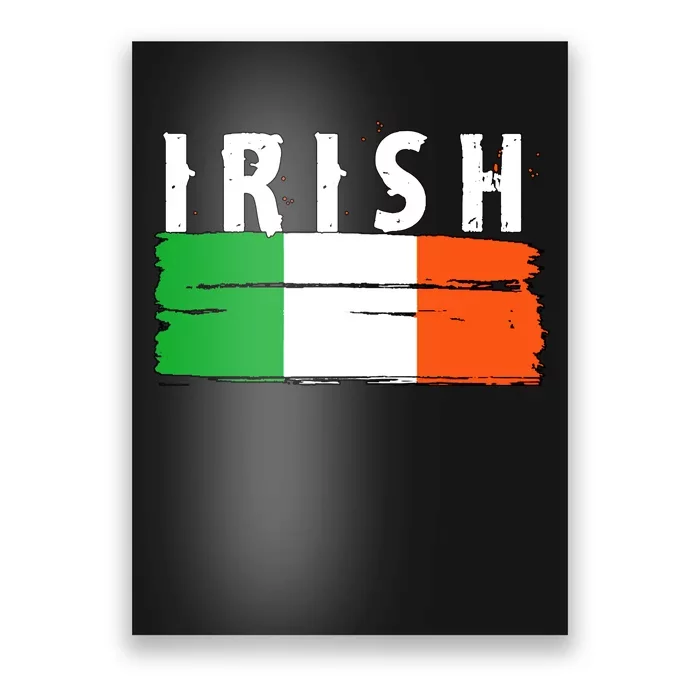 Vintage Irish Ireland Flag Poster