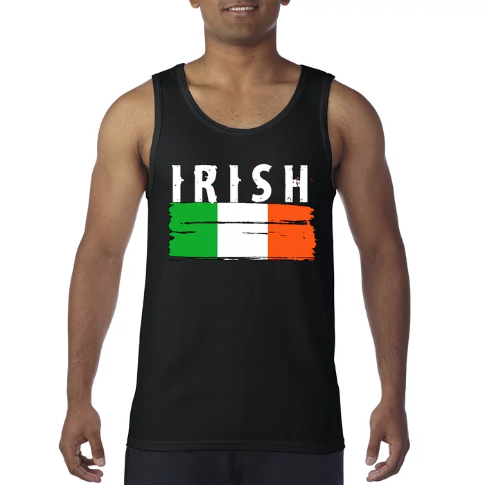 Vintage Irish Ireland Flag Tank Top