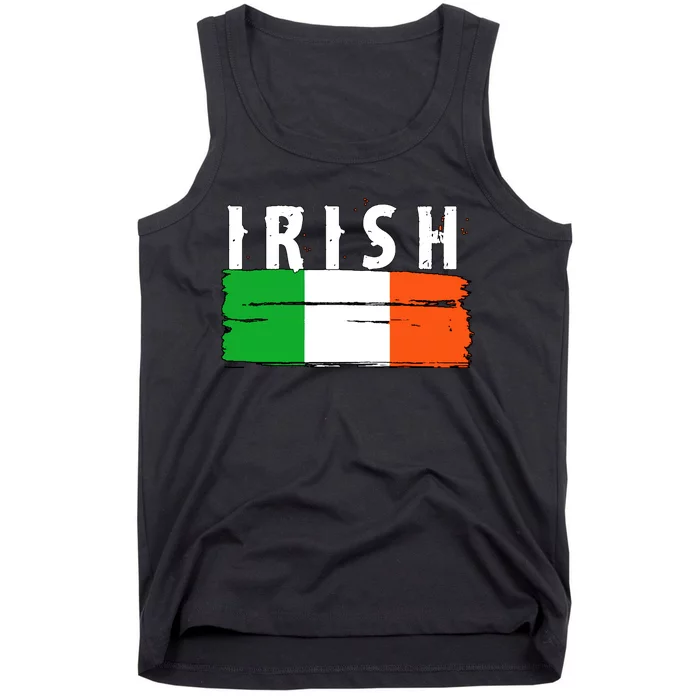 Vintage Irish Ireland Flag Tank Top