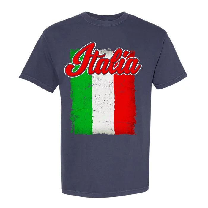 Vintage Italia Flag Garment-Dyed Heavyweight T-Shirt