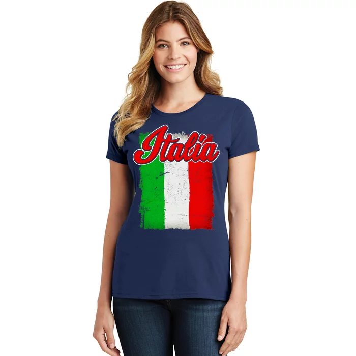 Vintage Italia Flag Women's T-Shirt