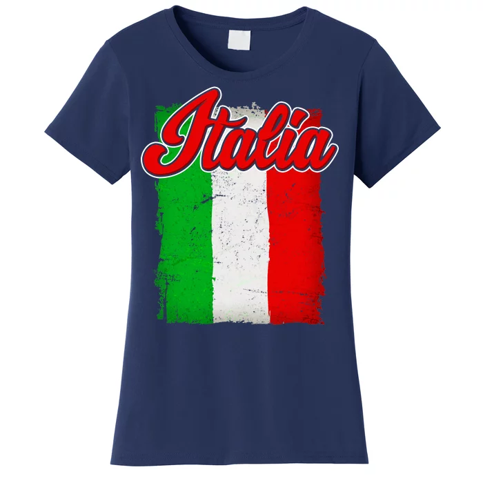 Vintage Italia Flag Women's T-Shirt