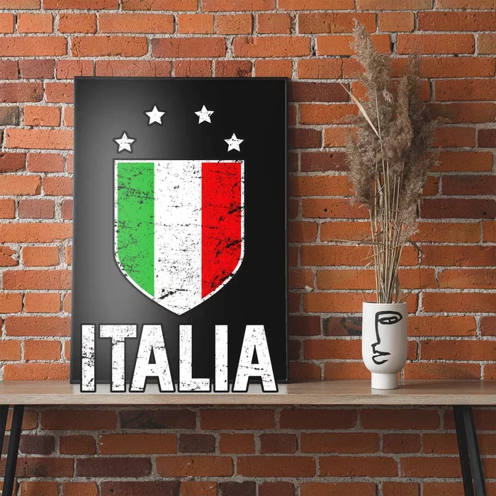 Vintage Italia Shield Crest Poster