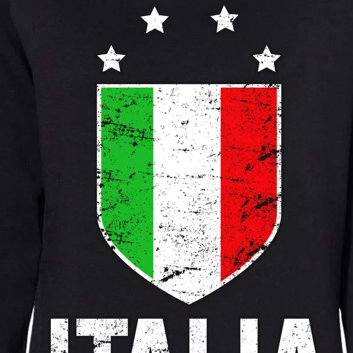 Vintage Italia Shield Crest Womens California Wash Sweatshirt