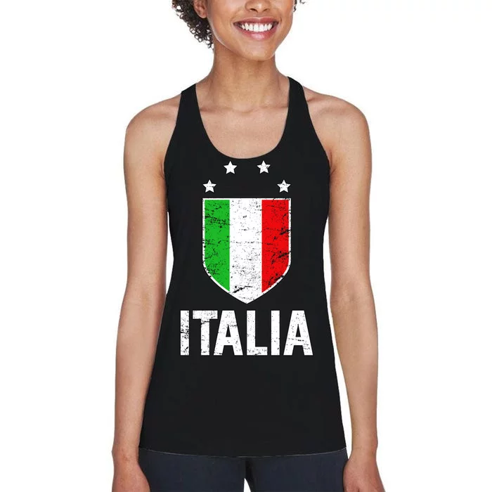 Vintage Italia Shield Crest Women's Racerback Tank