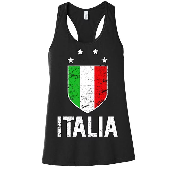 Vintage Italia Shield Crest Women's Racerback Tank