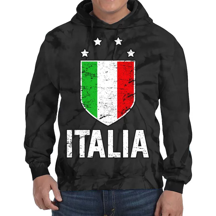 Vintage Italia Shield Crest Tie Dye Hoodie