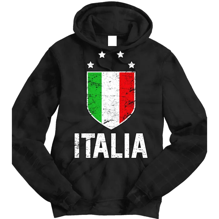 Vintage Italia Shield Crest Tie Dye Hoodie