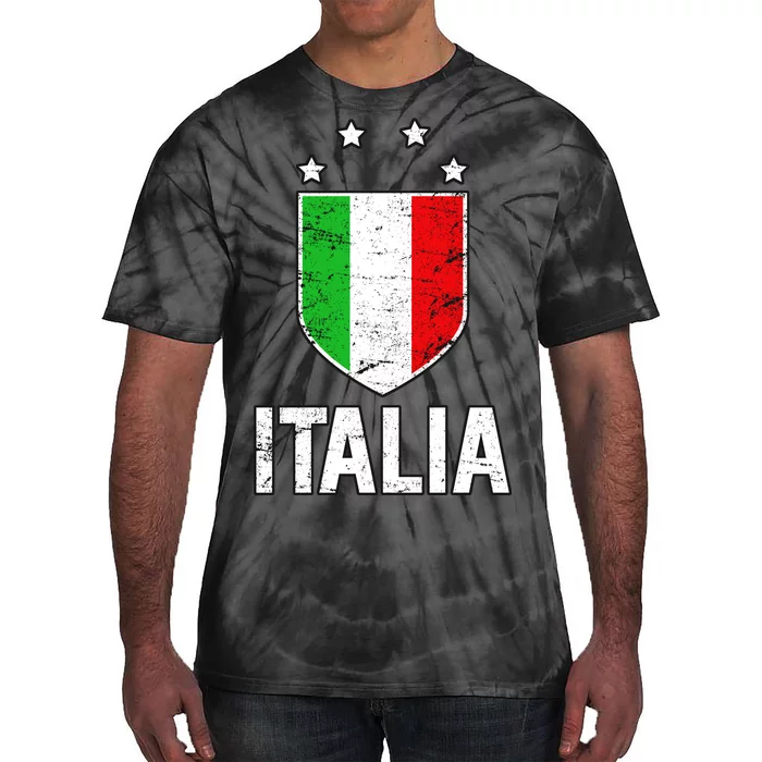 Vintage Italia Shield Crest Tie-Dye T-Shirt