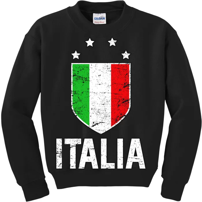 Vintage Italia Shield Crest Kids Sweatshirt