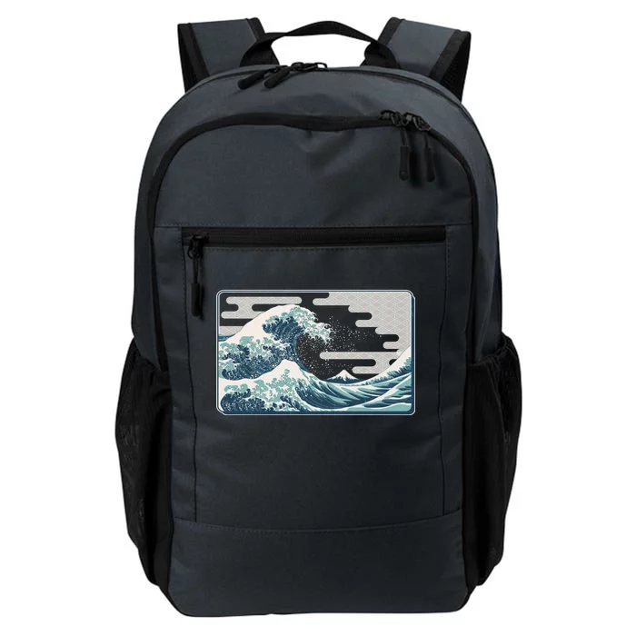 Vintage Japanese Great Wave Daily Commute Backpack