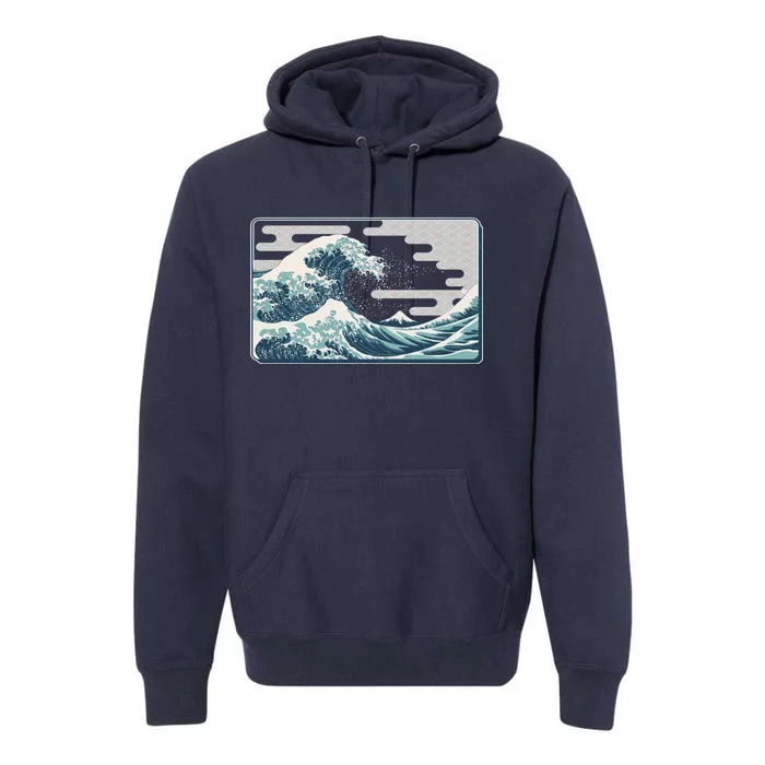 Vintage Japanese Great Wave Premium Hoodie