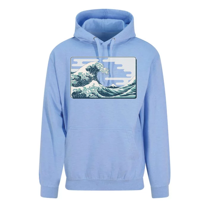 Vintage Japanese Great Wave Unisex Surf Hoodie