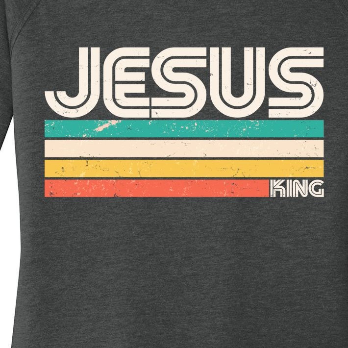 Vintage Jesus King Women’s Perfect Tri Tunic Long Sleeve Shirt
