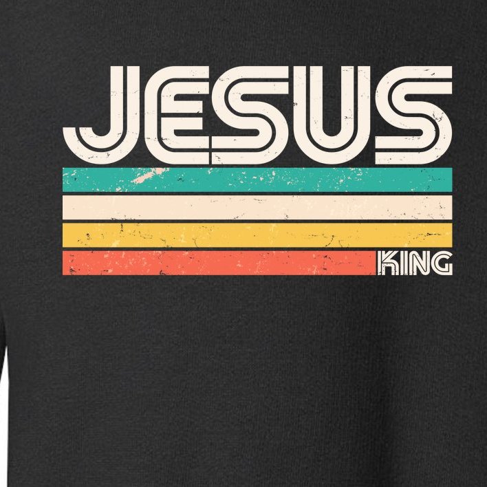 Vintage Jesus King Toddler Sweatshirt