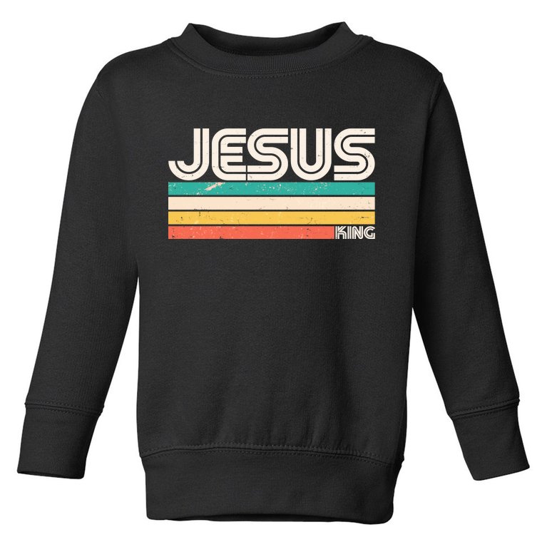 Vintage Jesus King Toddler Sweatshirt