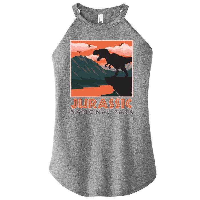 Vintage Jurassic National Park Poster Women’s Perfect Tri Rocker Tank