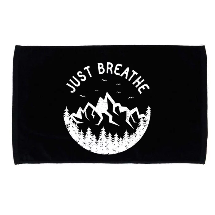 Vintage Just Breathe Nature Adventure Microfiber Hand Towel